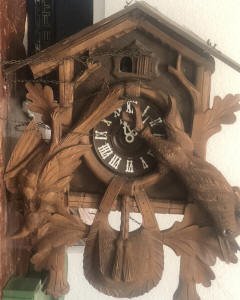 large rabit hunter cuckoo clock oregon props
